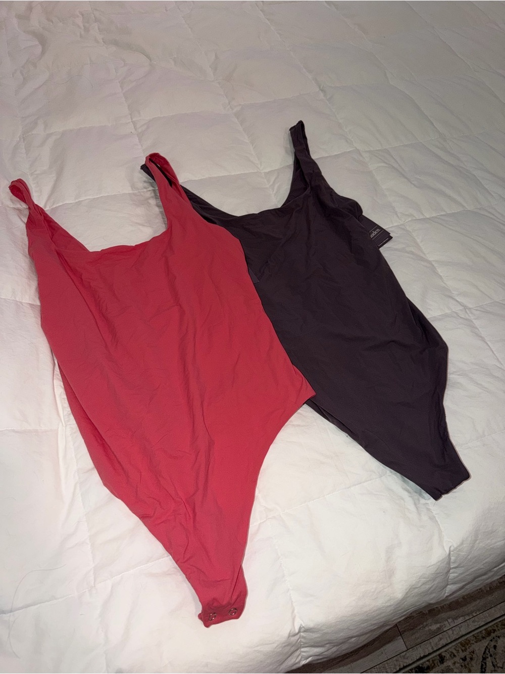 Target Women's Scoop Neck Bodysuit - pink and purple